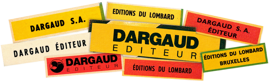 Historic Dargaud and Lombard publisher marks